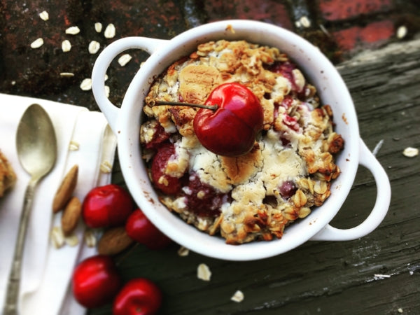 Baked Cherry Almond Oatmeal